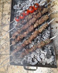 کباب گوشت ذغالی