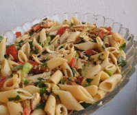 سالاد مرغ و پاستا (رژیمی)