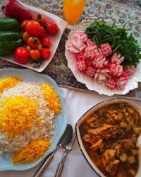 خورشت کرفس با مرغ