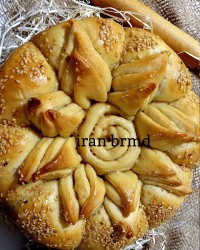 نان گل شیر عسلی