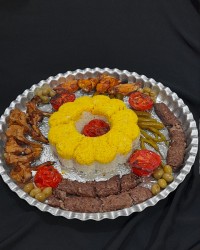 سینی مخصوص کوبیده، جوجه ودنده کباب