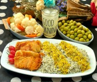 شوید پلو و ماهی