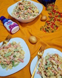 سالاد ماکارونی خوشمزه