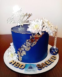 کیک آبی مردونه