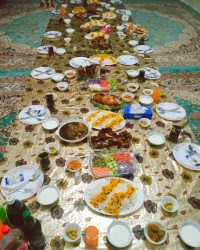 تداروکات دیشب برای مهمونای عزیزم