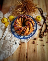 کیک سیب رنده شده