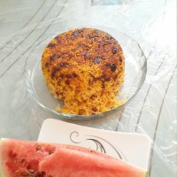 عدس پلو با سویا