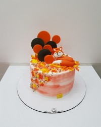 کیک تولد پاییزی