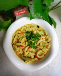 سوپ پاستا با سبزیجات