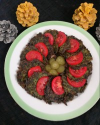 کوکوی اسفناج با قارچ