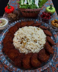 کته ماش با کتلت