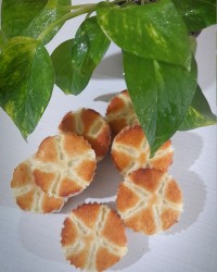 کاپ کیک کرمدار نارگیلی