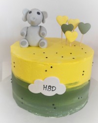 کیک خامه ای وتاپر دستساز