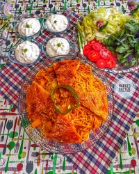 ماکارونی بدون گوشت