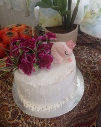 کیک قو کیک تولد دخترم