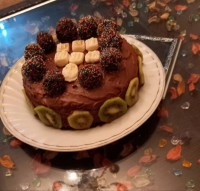 کیک شیفون شکلاتی (ابری)