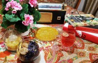 حلوای زعفران دمنوش گل گاوزبان