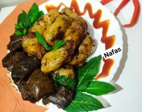 دلمه برگ مو وکلم