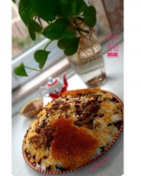 کشمش پلو با گوشت ورق بزن دوست نازنینم