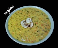 سوپ قارچ و خامه اللهم عجل لولیک فرج