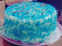 کیک اسفنجی روکش خامه ای?