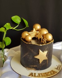 کیک مردونه کیک مشکی