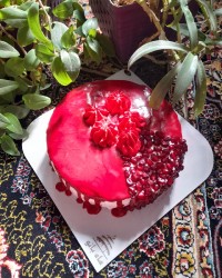 کیک انار با روکش اب انار ☆