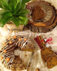 کیک هویج گردو کافی شاپ با کرم پنیری