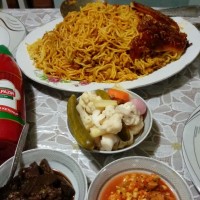 ماکارونی بدون گوشت چالش خانم سراجی