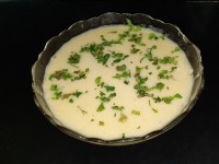 سوپ سیب زمینی با خامه