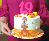 کیک شکلاتی پاییزی تولد دخترم مهتاب جون