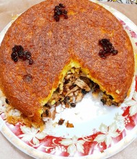 ته چین مرغ و زرشک