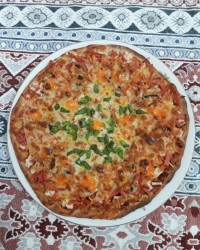 پیتزا مخلوط با خمیر جادویی