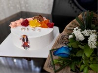 کیک ساده (تولدم)