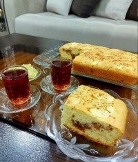 کیک سیب و نارگیل