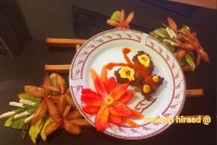 استیک گوشت گل و پروانه