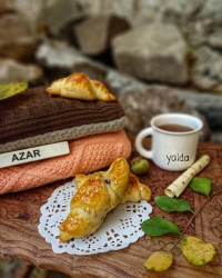 نان کروسان شکلاتی