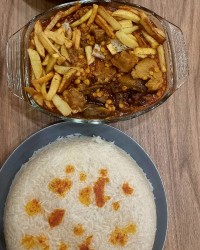 قیمه بادمجون تقدیم نگاه زیباتون❤️❤️