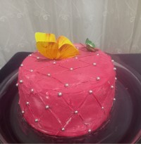 کیک اسفنجی بافیلینگ موز وگردو