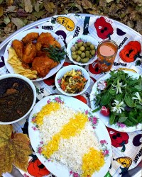 زرشک پلو مرغ وقرمه سبزی دستپخت مادر نانازی