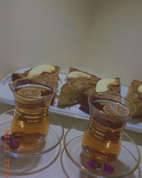 کیک سیب و دارچین ،❤️