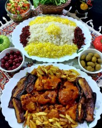 خورشت مرغ و بادمجان