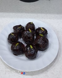 توپک خرمایی شکلاتی