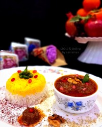 فسنجون مجلسی با مرغ