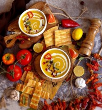 سوپ سیبزمینی با پیاز کاراملی