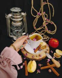 دمنوش سیب و دارچین