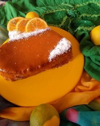 کیک پرتقالی با روکش ژله