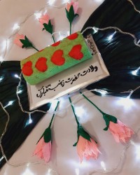 رولت خامه ای طرح دار