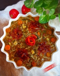 آش رشته گوجه فرنگی