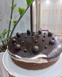 کیک شکلاتی نسکافه ای